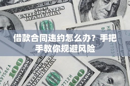 武汉借款合同违约怎么办？手把手教你规避风险
