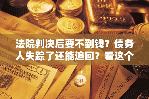 武汉法院判决后要不到钱？债务人失踪了还能追回？看这个方法！