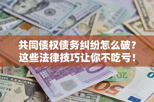 武汉共同债权债务纠纷怎么破？这些法律技巧让你不吃亏！
