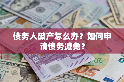 武汉债务人破产怎么办？如何申请债务减免？