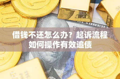 武汉借钱不还怎么办？起诉流程如何操作有效追债