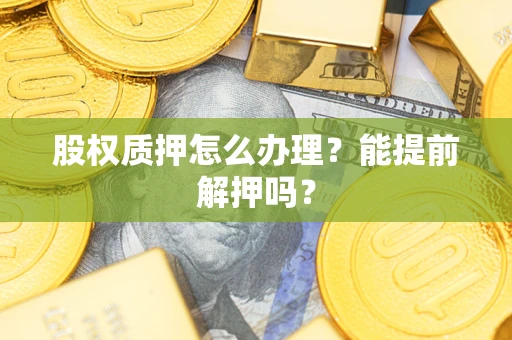 武汉股权质押怎么办理？能提前解押吗？